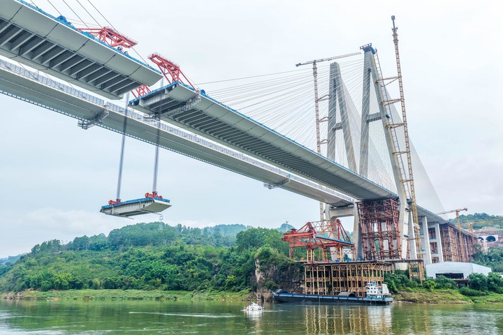 ฉงชิ่งเชื่อมต่อ ‘สะพานข้ามแยงซี’ แห่งใหม่สำเร็จ